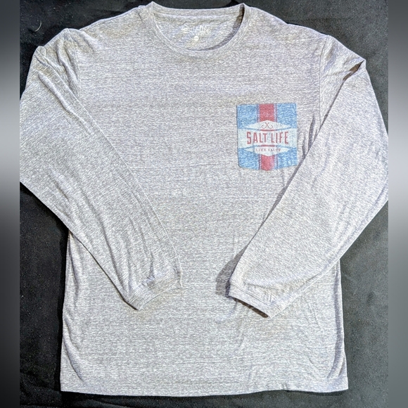 Salt Life Other - Salt Life Heather Gray Long Sleeve Tee Mens Large New Without Tags